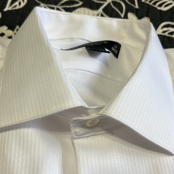 (490)NWOT Mens long sleeve white dress shirt by pronto Uomo. Size 17-34/35. - Picture 2 of 8